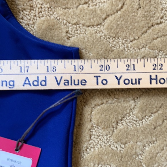 NWT Vince Camuto Ladies A-Line Blue NWT Dress, Sz 12 - Picture 7 of 14